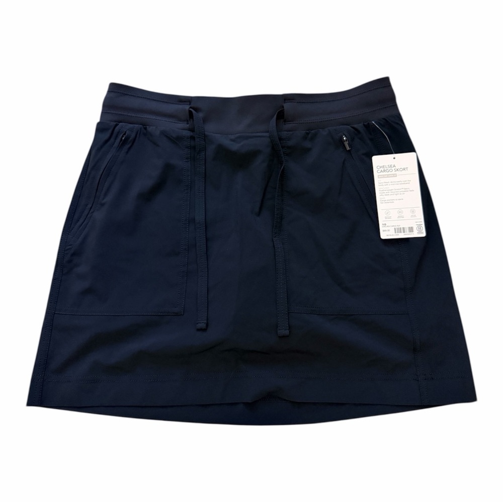 ATHLETA Chelsea Cargo Skort Blsck size 10 NWT